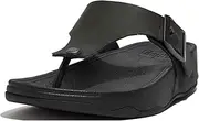 [FitFlop] Men's Trakk Ii Toe Post Leather with Buckle Flip-Flop