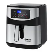 Kitchen Couture 12 Litre Air Fryer Multifunctional LCD One Touch Display Silver Silver