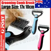 Pet Dog Cat Hair Fur Shedding Trimmer Grooming Dematting Rake Comb Brush Tool