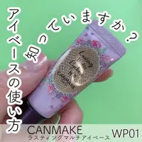 在飛比找蝦皮購物優惠-現貨🎉日本 Canmake 多功能眼妝底膏 WP01白色