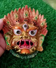 Mahakal Face Mask Nazar Battu Evil Eye Protector For Home Wall Hanging Metal