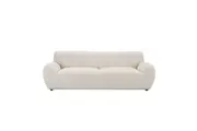 Maestro Furniture Jolanda Fabric 3-Seater Sofa Lounge Couch Plush Cushion Beige