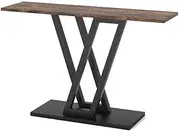 Entryway Table Console Table for Entryway Hall, Entryway Hallway Table Living Room Furniture Hallway Table(Brown)