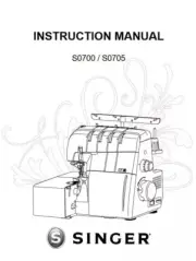 SINGER S0700 S0705 Sewing Machine Operation Instruction Manual PDF printed