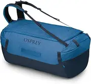 [Osprey] Transporter 95L Travel Duffel Bag, Blue Flame/Nocturnal Blue, Blue Flame/Nocturnal Blue, Duffel Bag