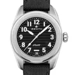 【ZENITH】真力時PILOT AUTOMATIC 自動上鍊腕表X黑面X40MM(03.4000.3620/21.I001)