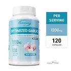Optimized Garlic 1200mg - Heart Health Support, Cholesterol Levels Support