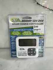 KT Solar Cables 20 Amp Solar Regulator 12v-24v solar charge controller Brand New