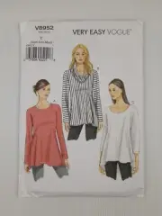 Vogue Sewing Pattern 8952 V8952 Misses Tunic 3 styles Pattern Size XS-M 4-14 NEW