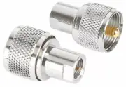 5 x FME Male to UHF PL259 Male Connector Plug Gold Pin Coax Cable CB Ham Radio