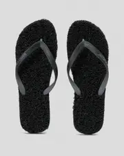 [Kustom] Kustom Men's Noodle Flip Flops Slippers in Stealth Black Size 8 8 Stealth Black
