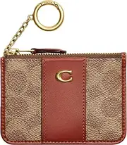 [Coach] Signature Coated Canvas Skinny Mini ID Wallet