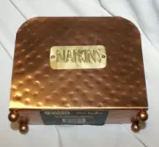 Global Market Hammered Copper Napkin Holder 5" X 6" Metal India - New
