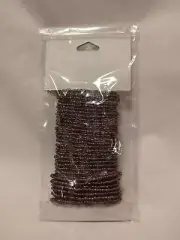 Prestrung Beaded Wire 15 ft Purples