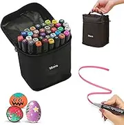36 Colors Dual Tips Alcohol Markers,Art Markers with Pen Holder, Alcohol Markers Brush Tip, For Painting, Coloring, Drawing and Sketching, Suitable for Beginners Boys Girls Students Artists Adults