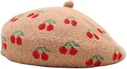 Winter Hat Beanie Hat Women Winter Warm Wool Knitted Beret Crochet Beret Hats Lightweight Breathable Winter Cap