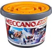 MECCANO Junior, 150 pcs Bucket STEAM Model Building Kit for Open-Ended Play AU