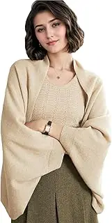 [YXCXGO] Women's Elegant Shawl Wraps Soft Cardigan Sweaters Wool Shawl Wraps Soft Pashmina Scarf With Sleeves For Women