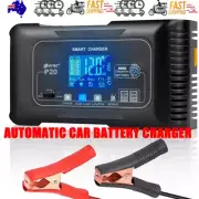 20A Car Battery Charger 12V/24V Quick Charge Repair LCD Display