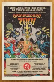 1991 DC Comics Armageddon 2001 Vintage Print Ad/Poster Superman Batman Promo Art