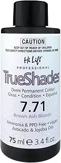 Hi Lift Trueshades Demi Permanent Hair Colour, 75 ml, Brown Ash Blonde