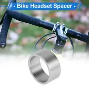 Bike Headset Spacer 15mm Stem Fork Washer for 1-1/8" Aluminum Alloy Silver Tone