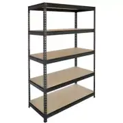 NSW NEW Stratco Black Rivet Lock 5 Shelf Unit 1800 x 1200 x 450mm