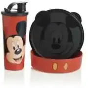 Tupperware NEW Mickey Mouse tumbler cup and bowl set