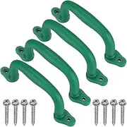 Sinoeem Dolibest Set of 4 Safety Playground Handles, Swing Set for Kids, Safety Hand Grips for Playset, Climbing Frame, Playhouse, Climbing Frame, Playhouse Handles (Green)