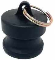 (Ships Fast) 1/2" Poly Dust Plug | Type DP Polypropylene Camlock