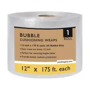 Bubble Cushioning Wrap 12 Inch x 175 Feet Perforated Every 12” Shipping Pa