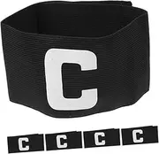 BELLIFFY Soccer Captain Armband Bands Unisex Arm Bands for Football Youth Adults Elastic Adjustable 5 Pack