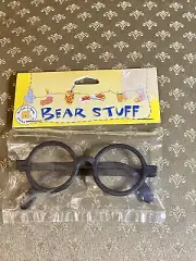Build a Bear Teddy Bear Accessory - Black Frame Round Rimmed Glasses - New