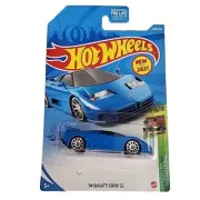 2021 Hot Wheels #224 HW Exotics 6/10 '94 BUGATTI EB110 SS Blue Packaging Error
