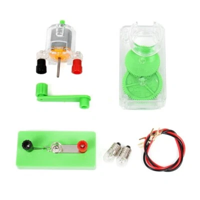 Physics Toy DIY Generator Motor Set Hand Generator Motor Assemble Kits
