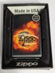 ZIPPO 2012 ZIPPO MOTORSPORTS BLACK MATTE LIGHTER SEALED IN BOX R1313