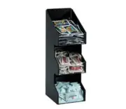 Dispense-Rite VCO-3 3 Section Countertop Lid & Condiment Caddy Organizer