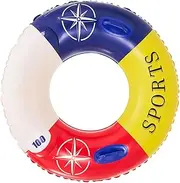 Adult's Swimming Ring, Adult's Round Swimming Ring with Handle, Bright Thicken Water Fun Toy for Home Pools, Outdoor and Garden