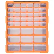 DIY 39 Drawers Parts Organiser Wall Mount Tools Storage Cabinet Nuts Bolts Clear
