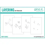 Gina K Designs Layering Stencil - Fancy Florals