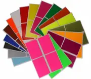 Moving Name Tag Lables 3 x 2 Inch Rectangular Stickers in Color 72 Pack