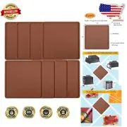 Versatile 14" Silicone Baking & Dehydrating Mats - 8 Pack for Creative Cooking