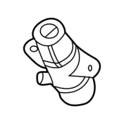 Genuine OEM Headlight Washer Nozzle Bracket For BMW 61673414960 (for: BMW)