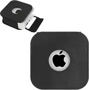 Case for Apple 2024 Mac Mini M4 / Mac Mini M4 Pro,NOUKAJU PU Material Protective Cover,Drop-Proof,Scratch-Proof,Shock-Proof,Dust-Proof,Protective Case for Mac Mini 2024(Black)
