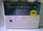 Tommy Hilfiger Tommy 200 Twin Size WHITE Cotton Flat Bed Sheet NEW NWT