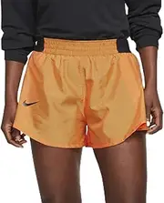 [Nike] Women's Tempo Lux Running DRI FIT Shorts, Orange Black (as1, Alpha