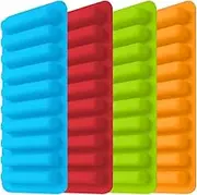 (Tube) - Ice Tube Making Trays, Perfect Ice Cube Sticks Moulds for Small Mouth Sport Water Bottles, Bottled Soda, IHUIXINHE Silicone Ice Stick Tray Set of 4 Packs, 40 ice Sticks