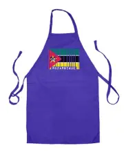 Mozambique Barcode Style Flag - Unisex Kids Apron - Flags Love Maputo Country