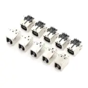 10 Pcs USB Female Type-B Port 4-Pin Right Angle PCB DIP Jack Socket C1 H√