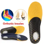 High Arch Support Orthotic Shoe Inserts Plantar Fasciitis Flat Feet Heel Gel Pad